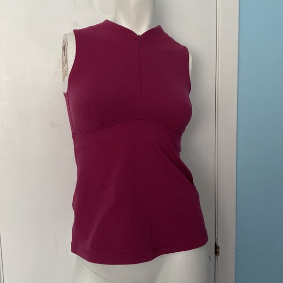 LULULEMON Front Zipper Mock-Neck Workout Training Tank Top size 6 - Picture 3 of 5